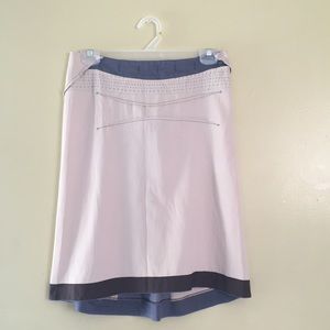 Miu Miu beige and blue skirt